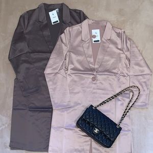 Satin Open Front Blazee